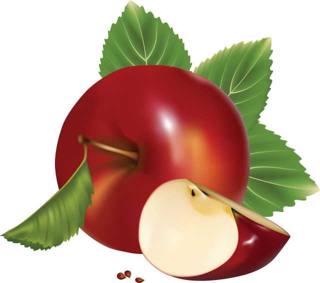 red apple